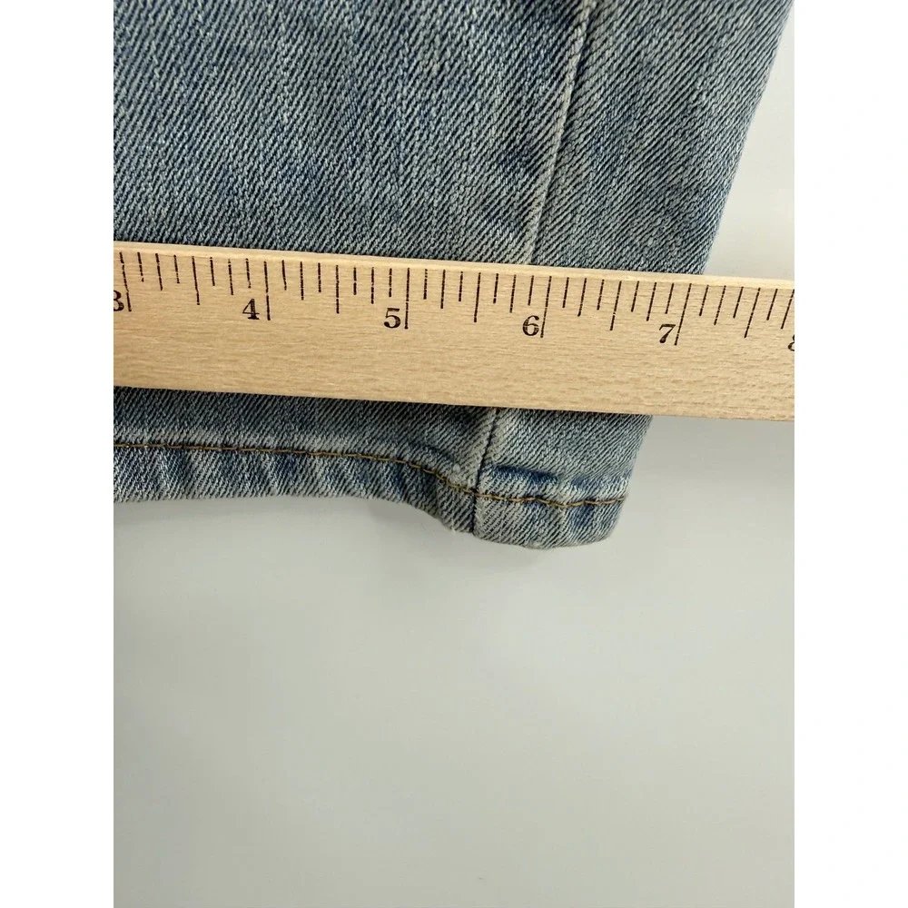 Levis 511 Jeans Mens 33x32 Blue‎ Slim Fit Light Wash Denim Pants Distressed